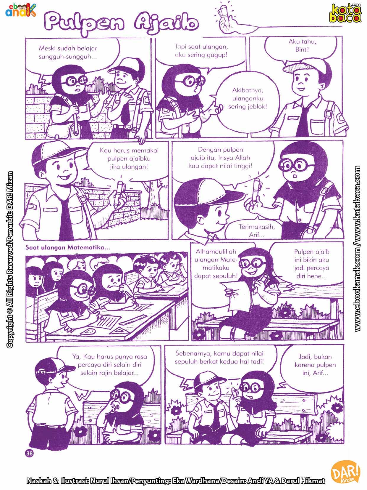 baca buku online komik ibadah centil centil cerdas pulpen ajaib