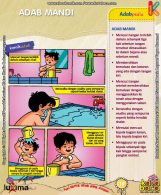 ebook seri komik adab anak muslim adab bersuci, Adab Mandi