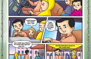 ebook seri komik adab anak muslim adab bersuci, Kakek Sakit Dirawat di Rumah Sakit (1)