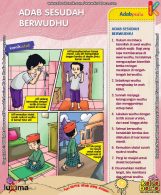 ebook seri komik adab anak muslim adab bersuci, adab sesudah berwudhu