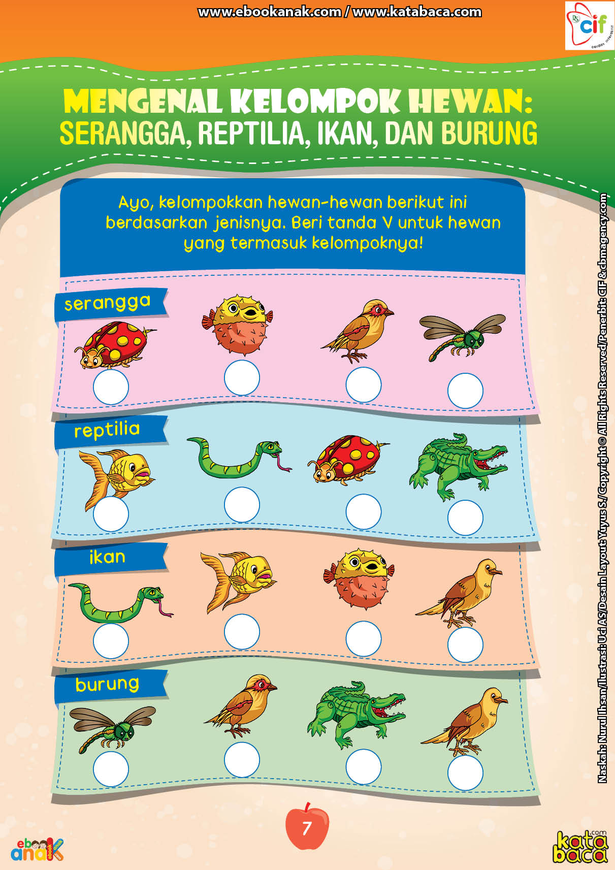 Mengenal Kelompok  Hewan  Serangga Reptilia Ikan dan 