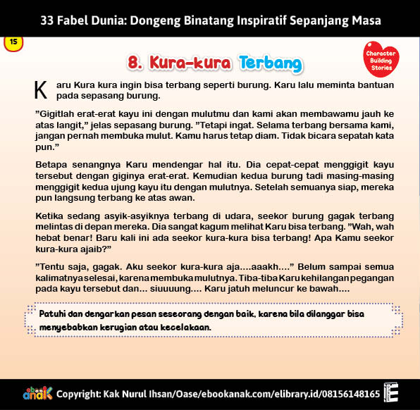 (24) 33 Fabel Dunia Kura-Kura Terbang