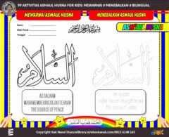 5. as salaam 99 aktivitas asmaul husna for kids mewarnai menebalkan bilingual