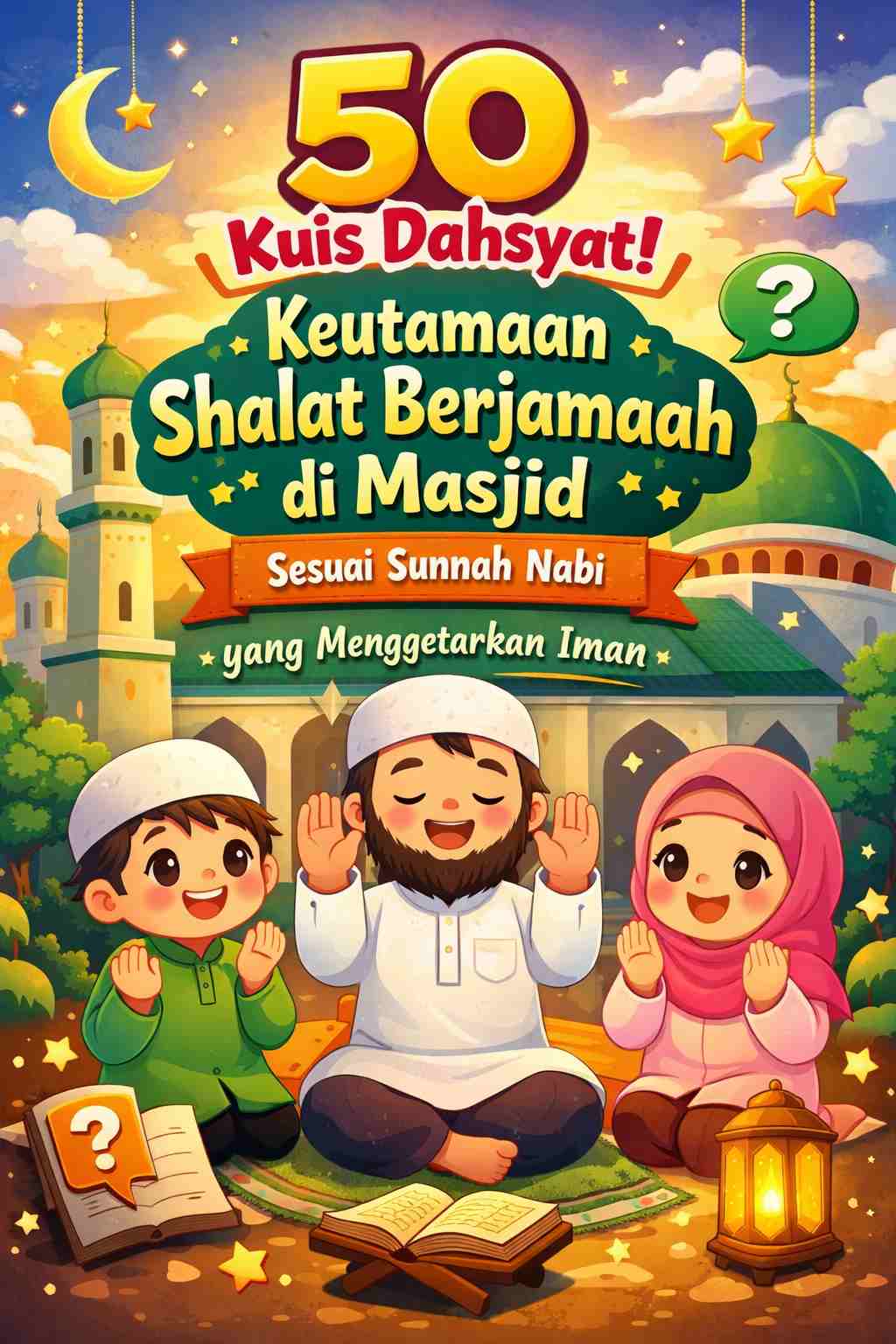 50 Kuis Dahsyat Keutamaan Shalat Berjamaah di Masjid
