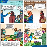Adaptasi Kebiasaan Baru di Pasar Tradisional