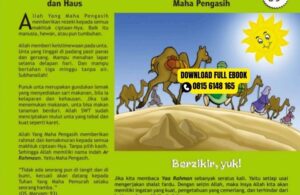 Ilustrasi anak belajar Asmaul Husna Ar Rahmaan dengan kisah si tahan lapar dan haus