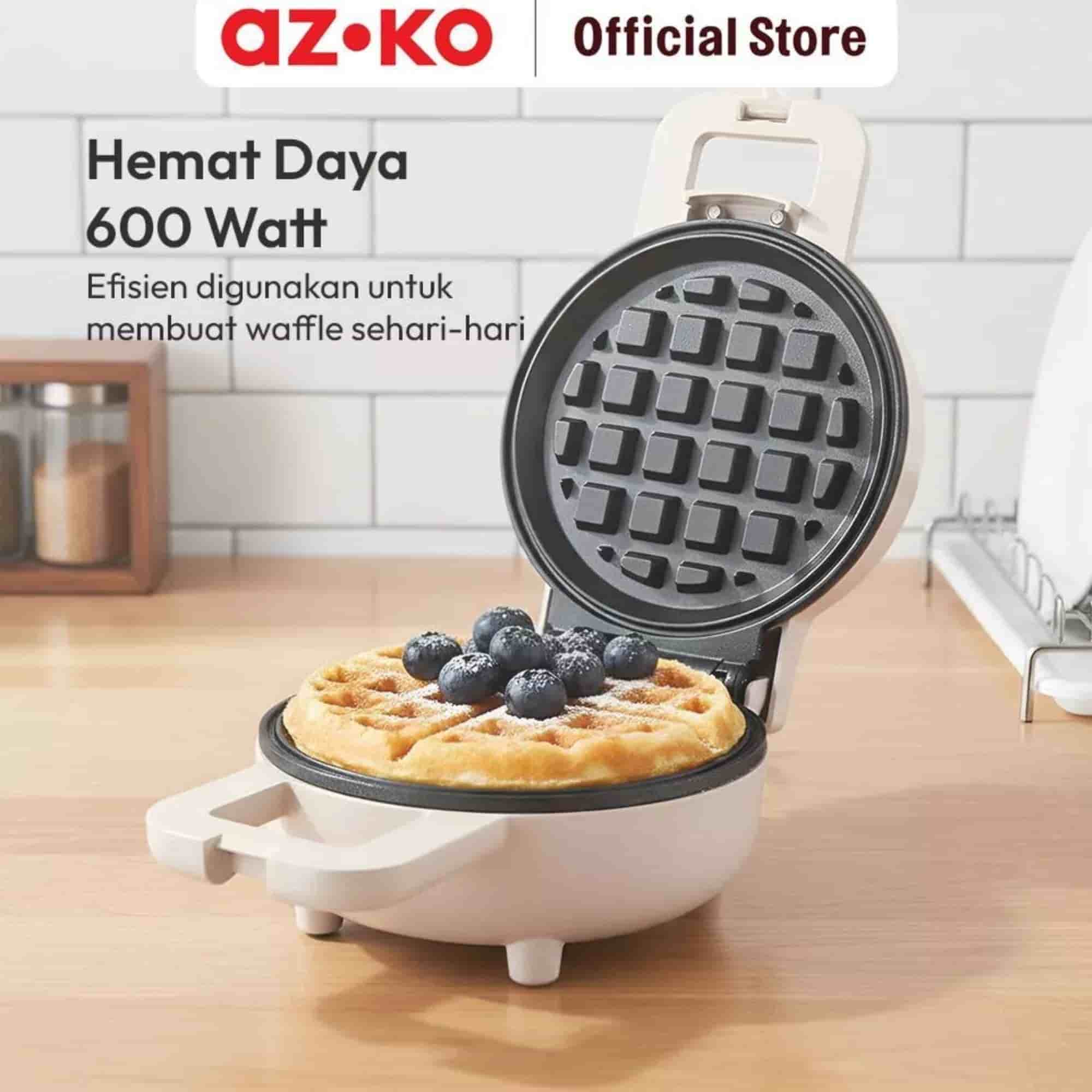 Pemanggang waffle AZKO untuk membuat sarapan dan camilan anak