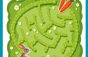 Bantu kelinci menemukan wortelnya!