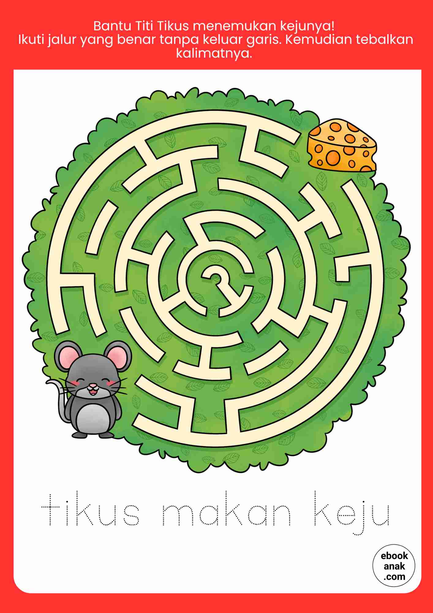 Bantu Titi Tikus Menemukan Kejunya