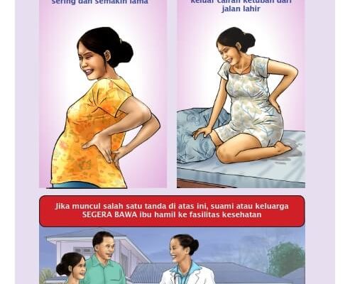 Buku Kesehatan Ibu dan Anak, Tanda Awal Persalinan (10)