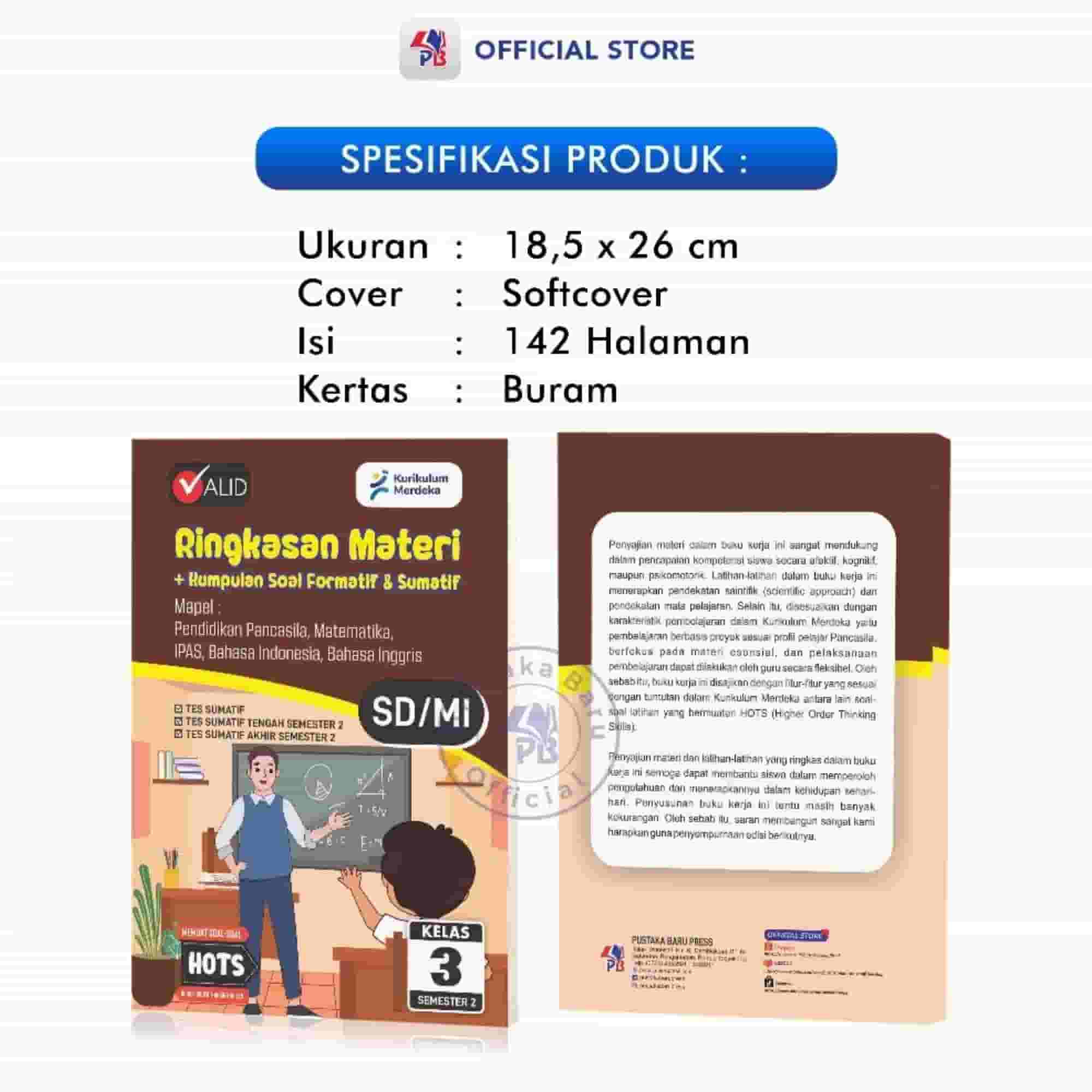Contoh isi Buku LKPD LKS SD Kurikulum Merdeka - kunci jawaban