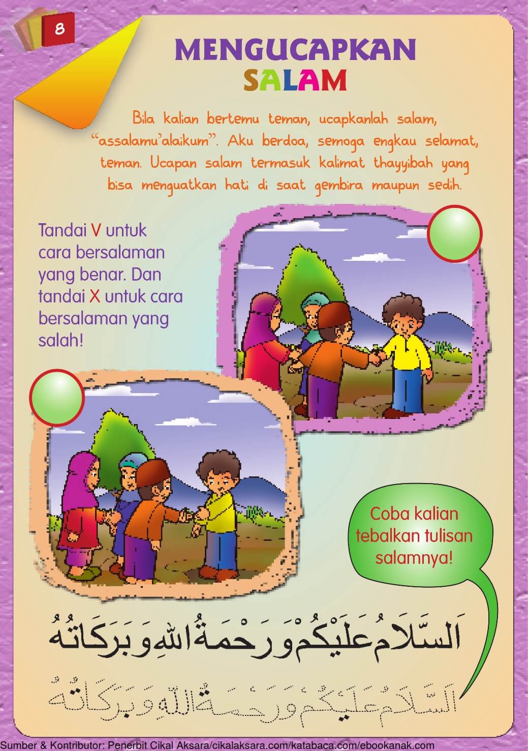 Buku Pintar Aktivitas Anak Shaleh, Mengucapkan Salam (9)