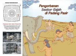 Cerita Bergambar Relief Candi Borobudur Pengorbanan Seekor Gajah di Padang Pasir