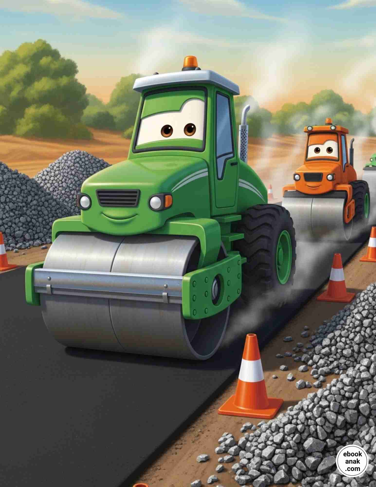 Cerita Roli si Penggilas Jalan Roda Besi Penghalus Aspal