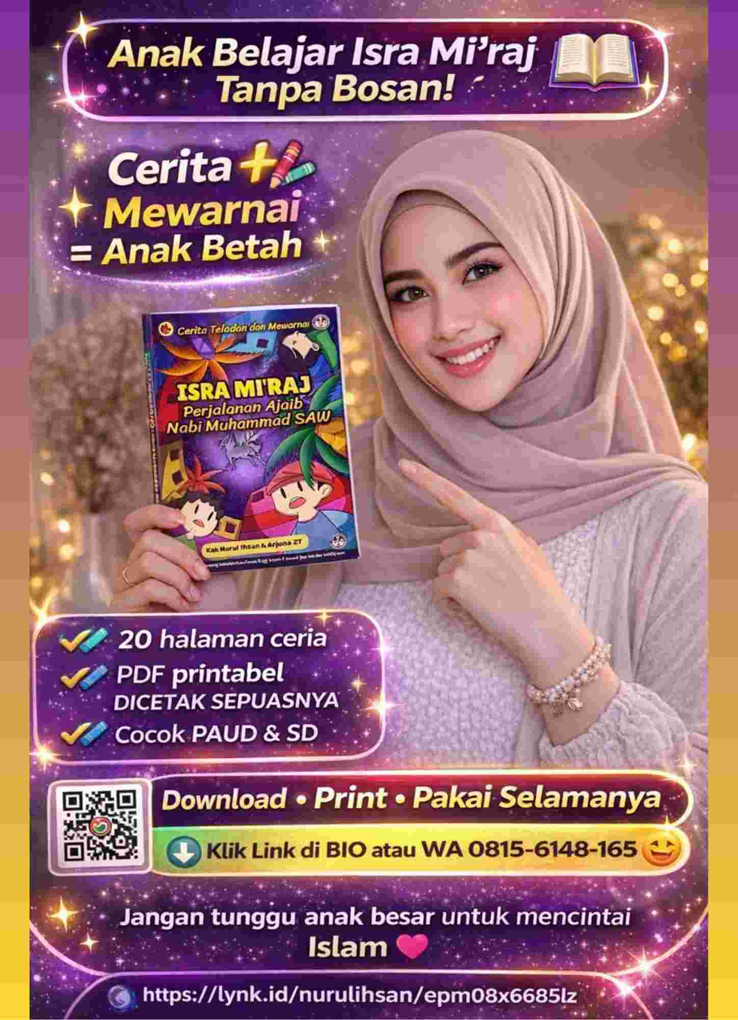 Cerita Teladan dan Mewarnai Isra Miraj Perjalanan Ajaib Nabi Muhamamd SAW2