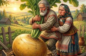 Dongeng Rusia Lobak Raksasa (Repka) - Kekuatan Kerja Sama Tim