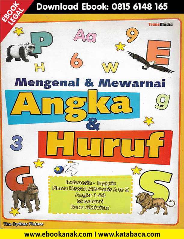 Download Ebook Aktivitas Anak: Mengenal dan Mewarnai Angka dan Huruf