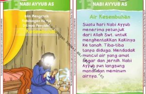 Download Kartu Kuartet Printable Kisah 25 Nabi dan Rasul, Nabi Ayyub dan Air Kesembuhan (53)