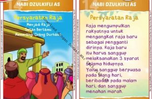 Download Kartu Kuartet Printable Kisah 25 Nabi dan Rasul, Nabi Dzulkifli dan (54)