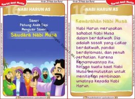 Download Kartu Kuartet Printable Kisah 25 Nabi dan Rasul, Nabi Harun Saudara Nabi Musa (65)