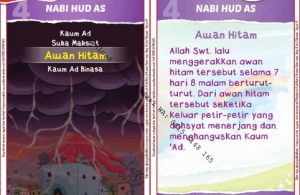 Download Kartu Kuartet Printable Kisah 25 Nabi dan Rasul, Nabi Hud dan Awan Hitam (16)