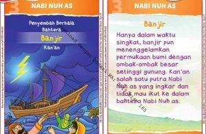 Download Kartu Kuartet Printable Kisah 25 Nabi dan Rasul, Nabi Nuh dan Banjir (12)