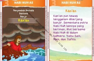 Download Kartu Kuartet Printable Kisah 25 Nabi dan Rasul, Nabi Nuh dan Kan'an (13)