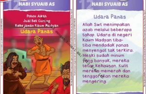 Download Kartu Kuartet Printable Kisah 25 Nabi dan Rasul, Nabi Syuaib dan Udara Panas (49)