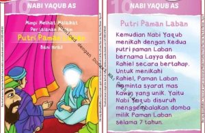 Download Kartu Kuartet Printable Kisah 25 Nabi dan Rasul, Nabi Yaqub dan Putri Paman Laban (40)