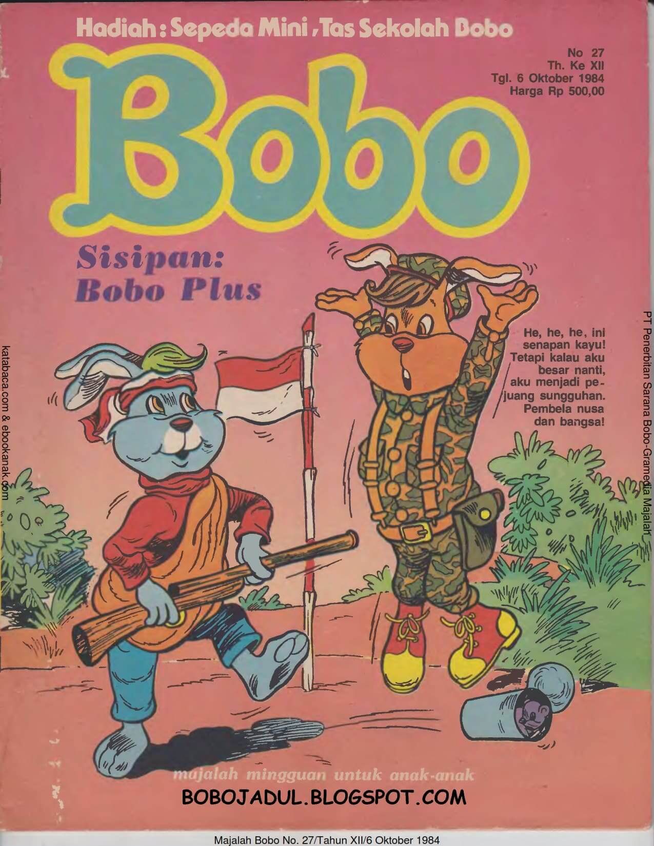 Download Majalah Bobo Jadul Edisi 6 Oktober 1984