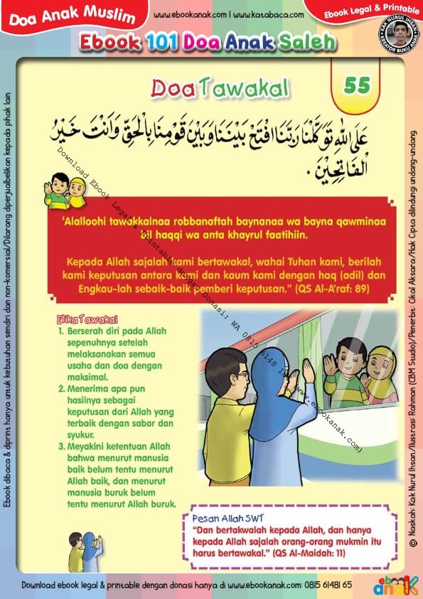 Ebook 101 Doa Anak Saleh, Doa Tawakal (57)