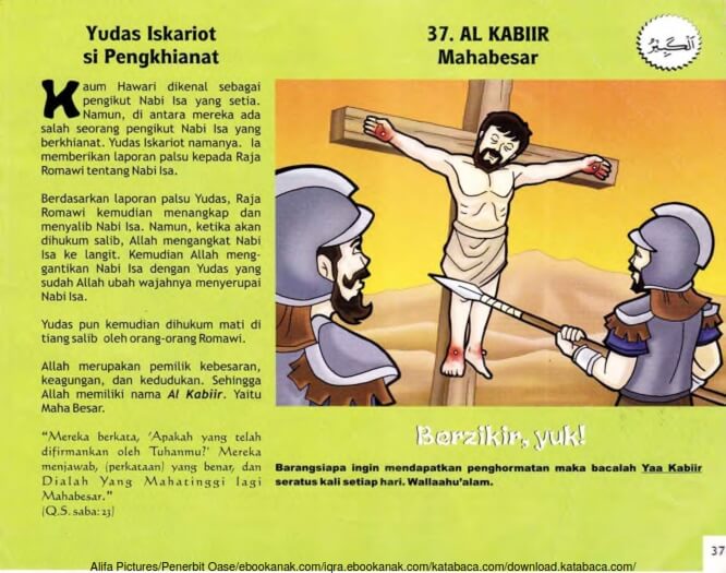 Ebook 99 Asmaul Husna for Kids, Al Kaabiir, Yudas Iskariot Si Pengkhianat (39)
