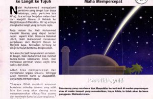 Ebook 99 Asmaul Husna for Kids, Al Muqoddim, Perjalanan ke Langit ke Tujuh (73)