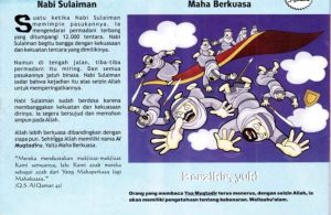 Ebook 99 Asmaul Husna for Kids, Al Muqtadir, Jatuhnya Permadani Nabi Sulaiman (72)