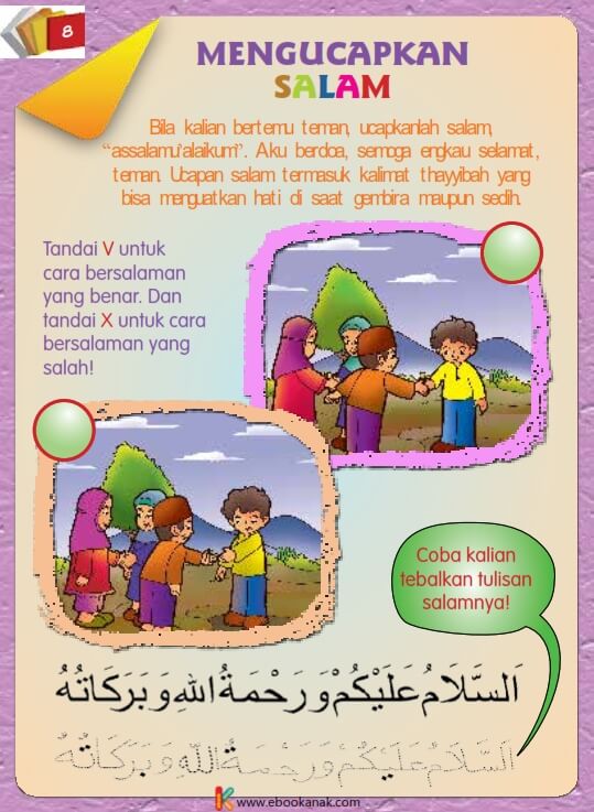 Ebook Buku Pintar Anak Shaleh, Mengucapkan Salam (10)