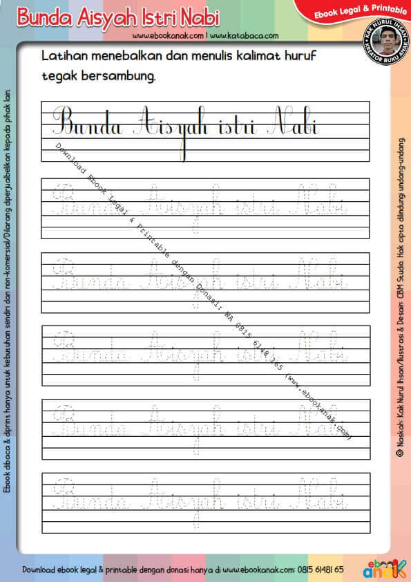 Ebook Legal dan Printable Menulis Huruf Tegak Bersambung Kisah Nabi Muhammad 4 (31)