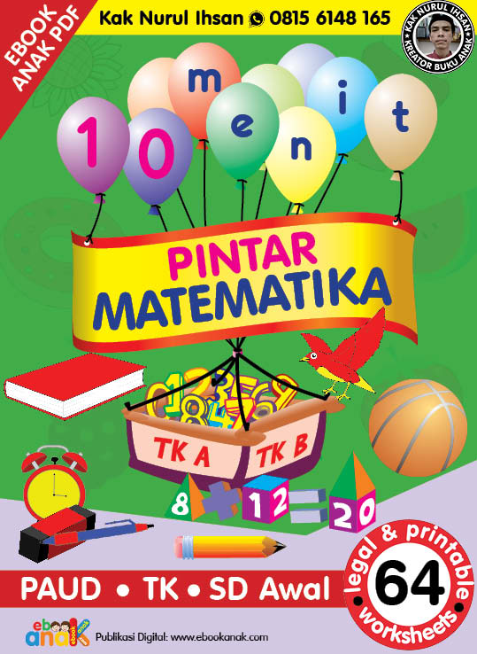 Ebook PDF 10 Menit Pintar Matematika TK AB