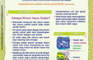 Ebook PDF 77 Pesan Nabi untuk Anak Muslim, Hadis Minum Cara Rasulullah (50)