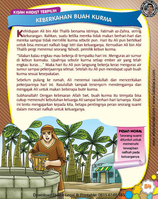 Ebook PDF 77 Pesan Nabi untuk Anak Muslim, Kisah Hadis Terpilih, Keberkahan Buah Kurma (61)