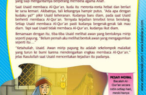 Ebook PDF 77 Pesan Nabi untuk Anak Muslim, Kisah Hadis Terpilih, Malaikat Mendengarkan Bacaan Al Quran (11)