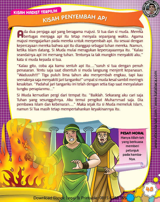 Ebook PDF 77 Pesan Nabi untuk Anak Muslim, Kisah Hadist Terpilih, Kisah Penyembah Api (55)