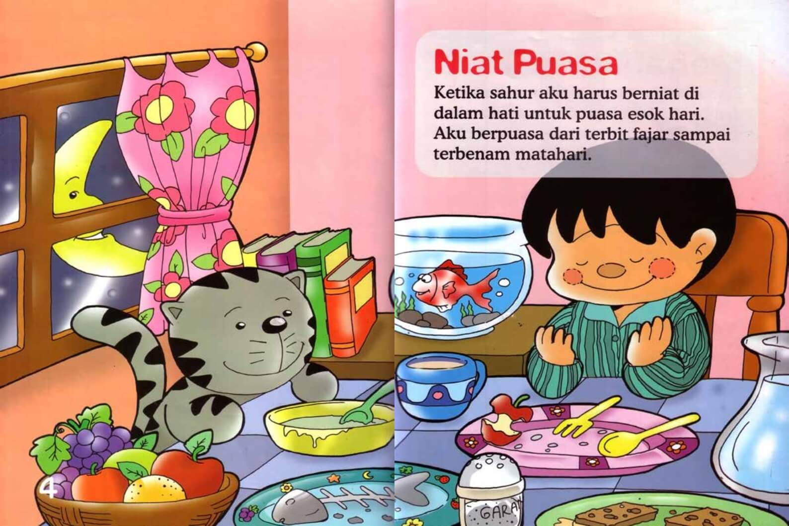 Ebook Seri Fikih Anak, Asyiknya Aku Puasa Ramadhan, Niat Puasa (3)