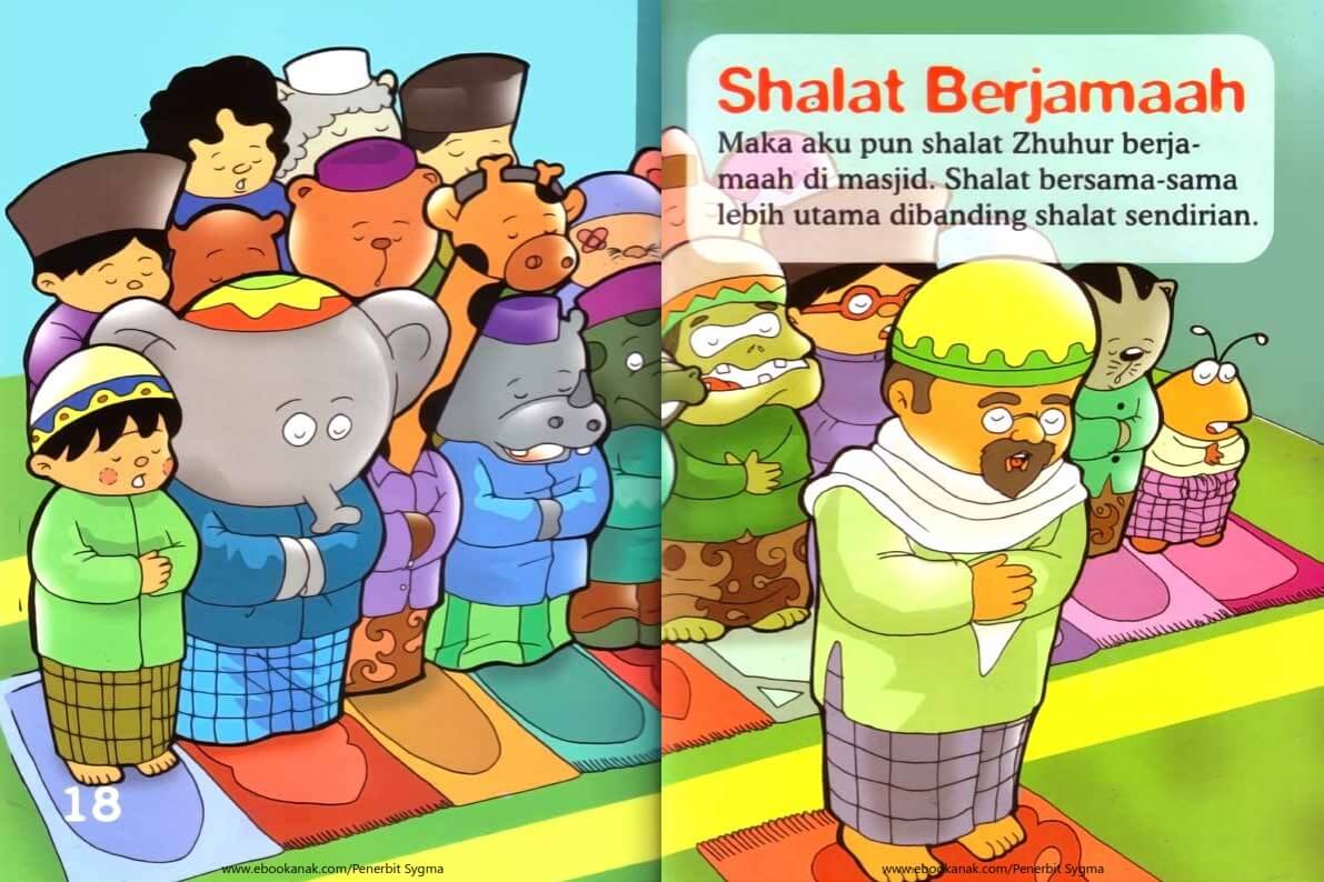 Ebook Seri Fiqih Anak, Asyiknya Aku Shalat Wajib, Shalat Berjamaah(11)