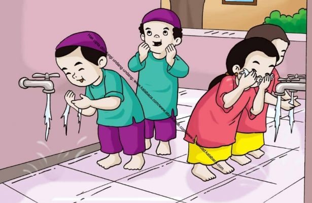 Gambar (30) Wajib Berwudhu Sebelum Shalat