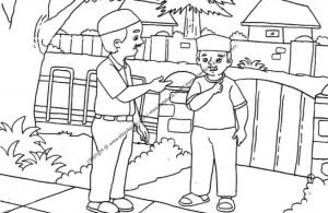 Gambar Dua Orang sedang Bicara di Halaman Rumah (6)