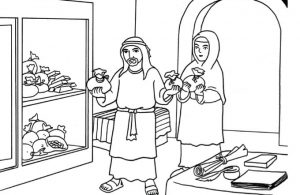 Gambar Mewarnai Asmaul Husna (28) Thalhah Sang Dermawan