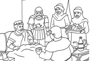 Gambar Mewarnai Asmaul Husna (7) Raja Berhati Singa