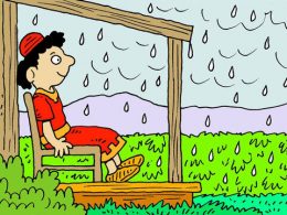 Hujan Turun di Kebun Anggur