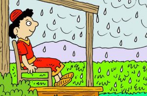 Hujan Turun di Kebun Anggur