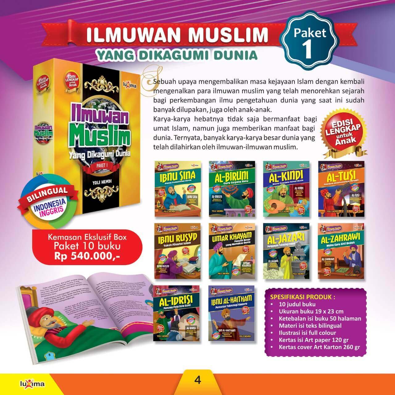 Jual Buku Paket 1 Ilmuwan Muslim yang Dikagumi Dunia